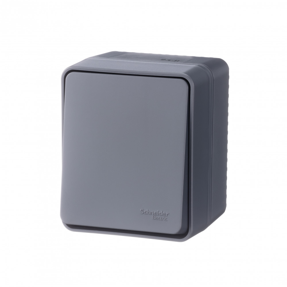 AtlasDesign Profi54 О/У Переключатель 1-клавишный 10А IP54 антрацит ATN544061