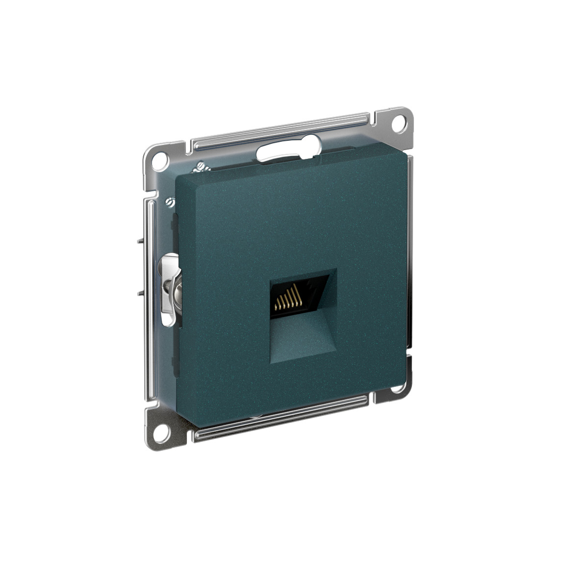 systeme electric atlasdesign розетка компьютерная 1-я rj45 5е кат. изумруд