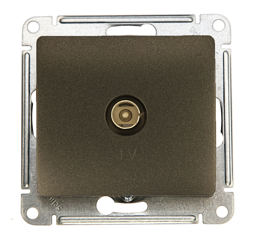 System Electric Glossa розетка TV коннектор антрацит GSL000793 