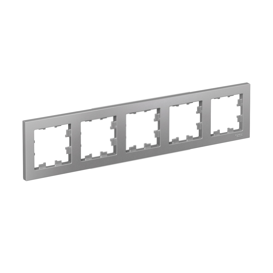systeme electric atlasdesign, рамка 5-я горизонтальная алюминий atn000305