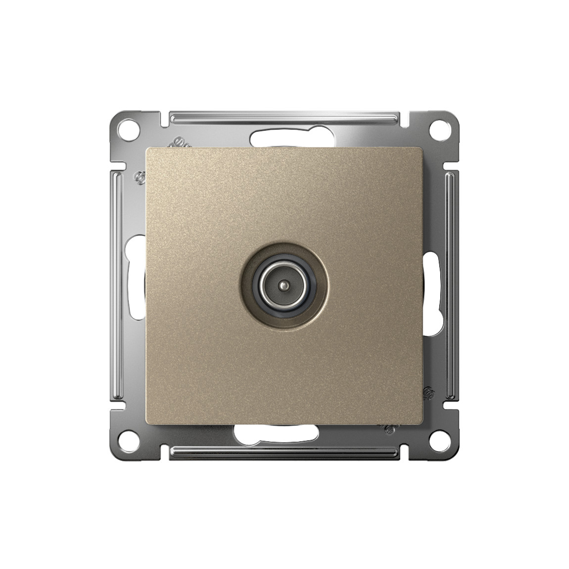 systeme electric atlasdesign розетка tv коннектор шампань
