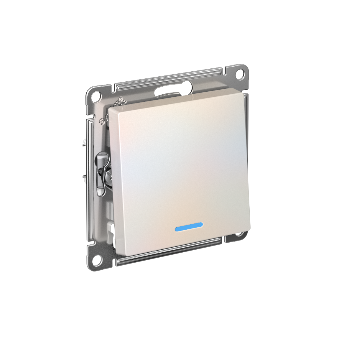 Systeme Electric ATLASDESIGN переключатель 1-клавишный с подсветкой жемчуг