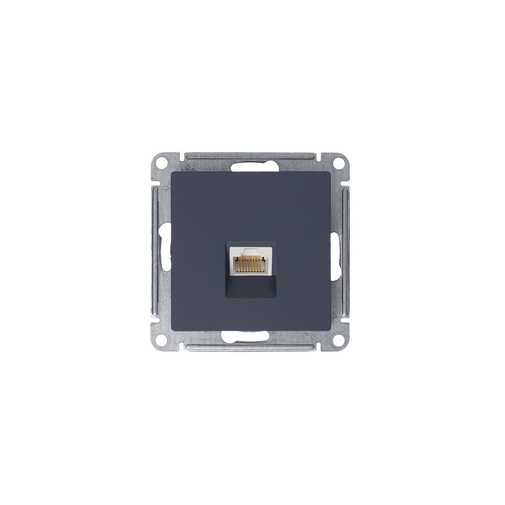 systeme electric atlasdesign, розетка компьютерная 1-я rj45 5е кат. грифель
