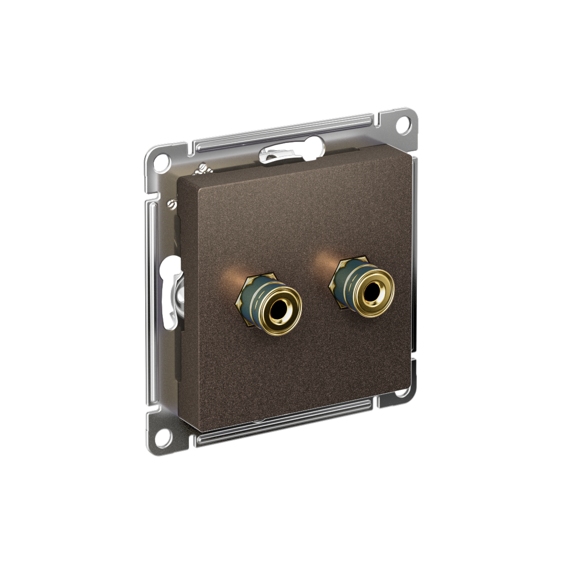 Systeme Electric ATLASDESIGN розетка аудио 2-я мокко