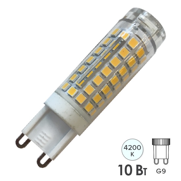 Лампа светодиодная FL-LED G9-SMD 10W 220V 4200K 700lm 20x64mm Foton Lighting