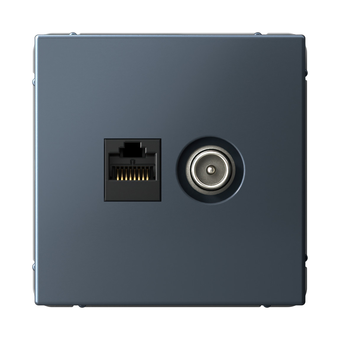 system electric artgallery розетка тв+компьютерная rj45 5е кат. грифель gal000789