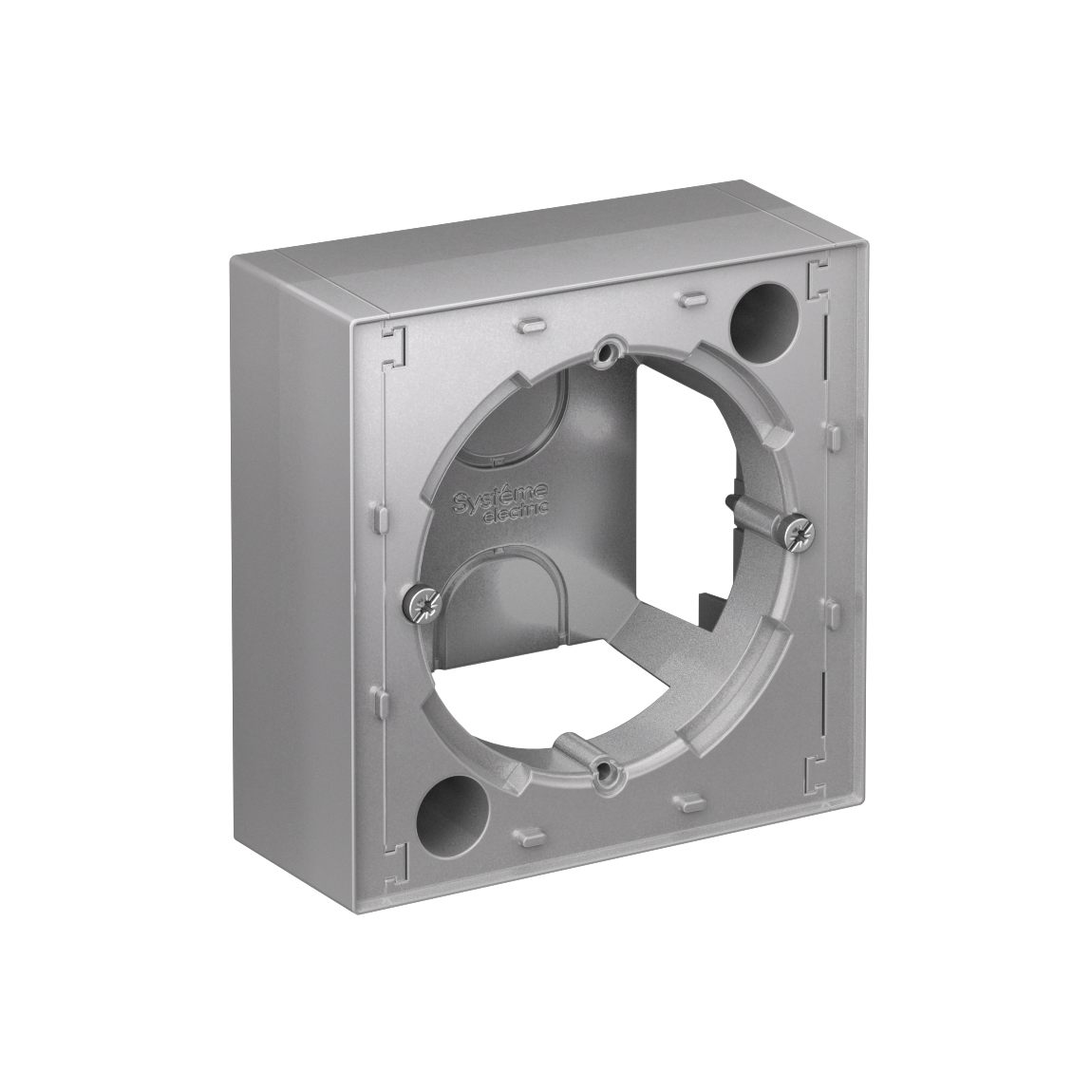 Systeme Electric ATLASDESIGN, коробка наружного монтажа алюминий ATN000300