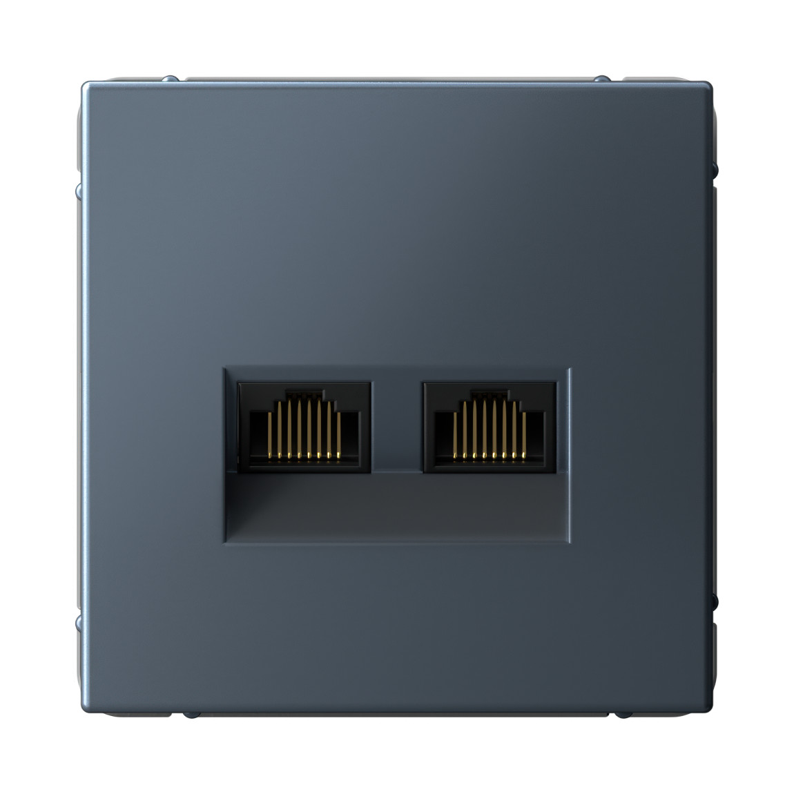 system electric artgallery розетка компьютерная 2xrj45 6е кат. грифель gal000788