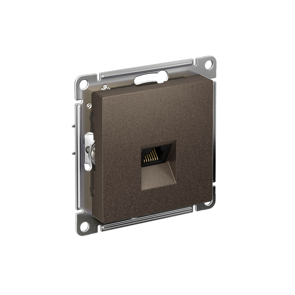 Systeme Electric ATLASDESIGN розетка компьютерная 1-я RJ45 5е кат. мокко
