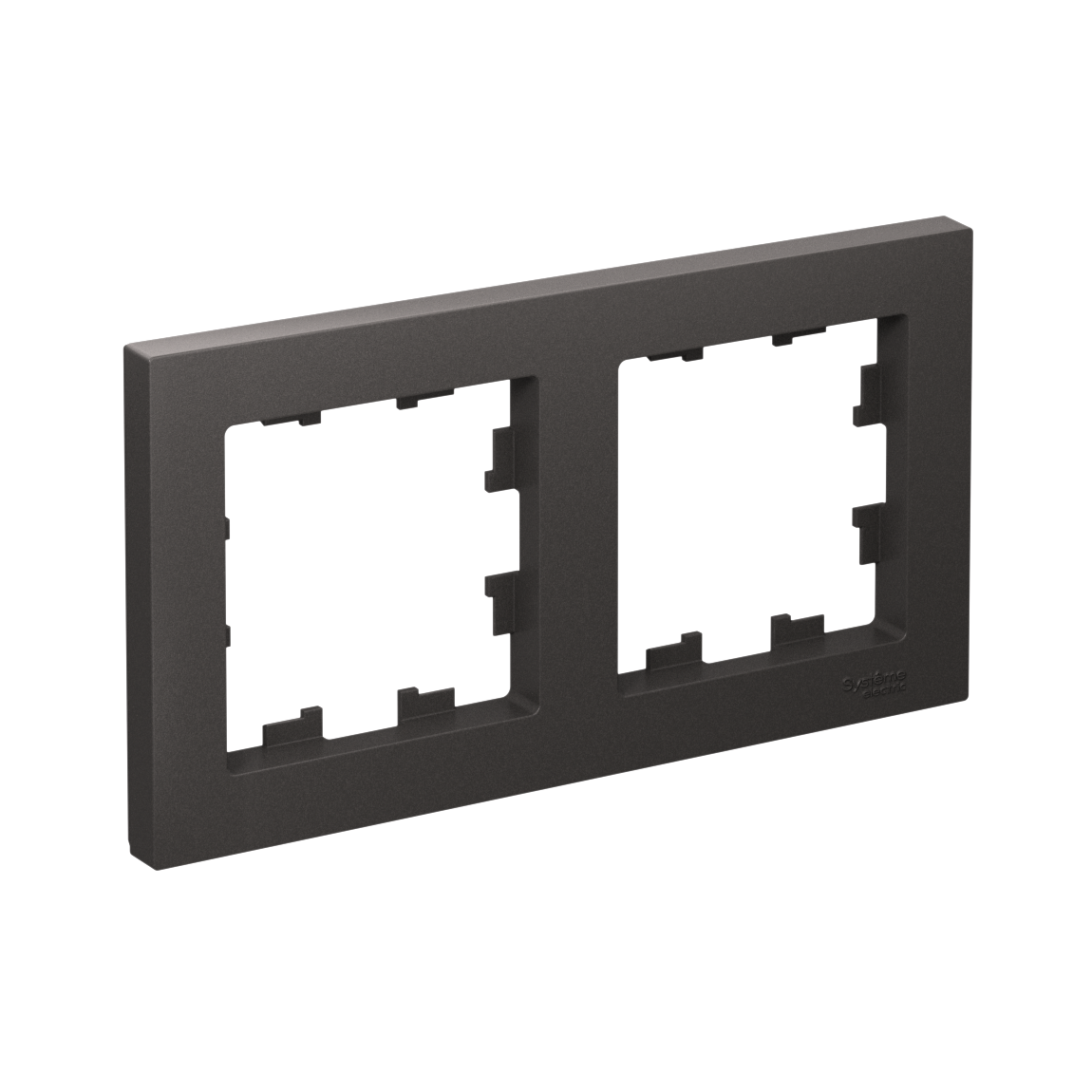 Systeme Electric ATLASDESIGN, рамка 2-я горизонтальная базальт ATN001402
