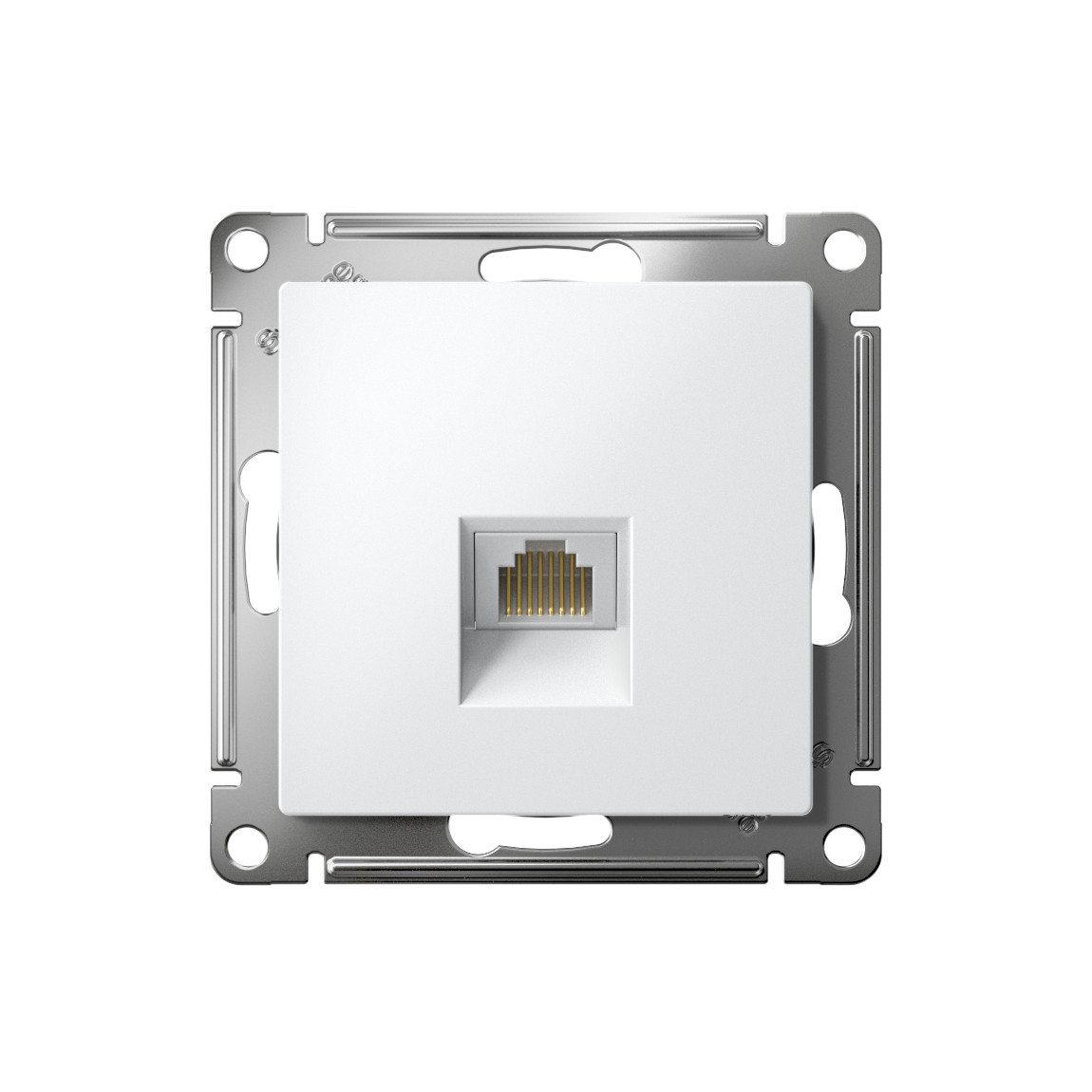 systeme electric atlasdesign, розетка компьютерная 1-я rj45 5е кат.белый atn000183