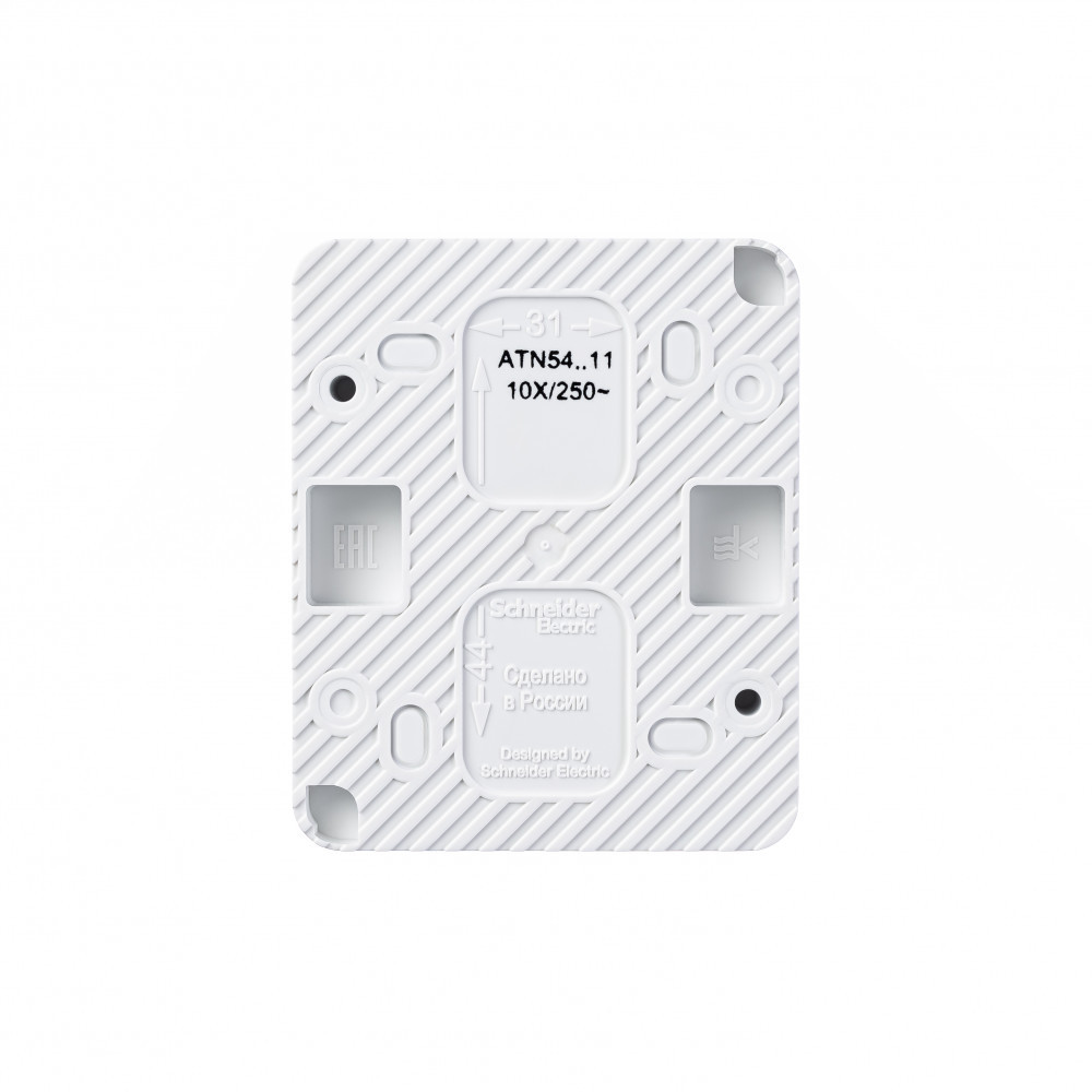 atlasdesign profi54 о/у выключатель 1-клавишный 10а ip54 белый atn540111