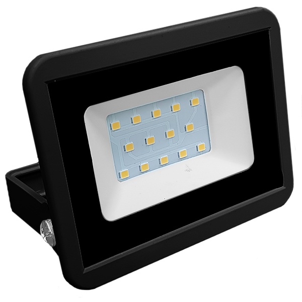 Светодиодный прожектор FL-LED Light-PAD 10W Plastic Black 6500К 850Лм AC220-240В (108x80x25мм) Foton