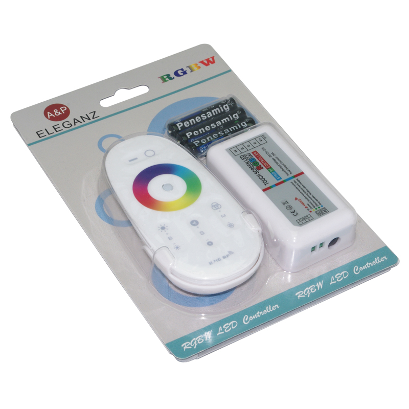 контроллер сенсорный для светодиодных лент (touch) 12v-288w 24a rgb+white радио eleganz