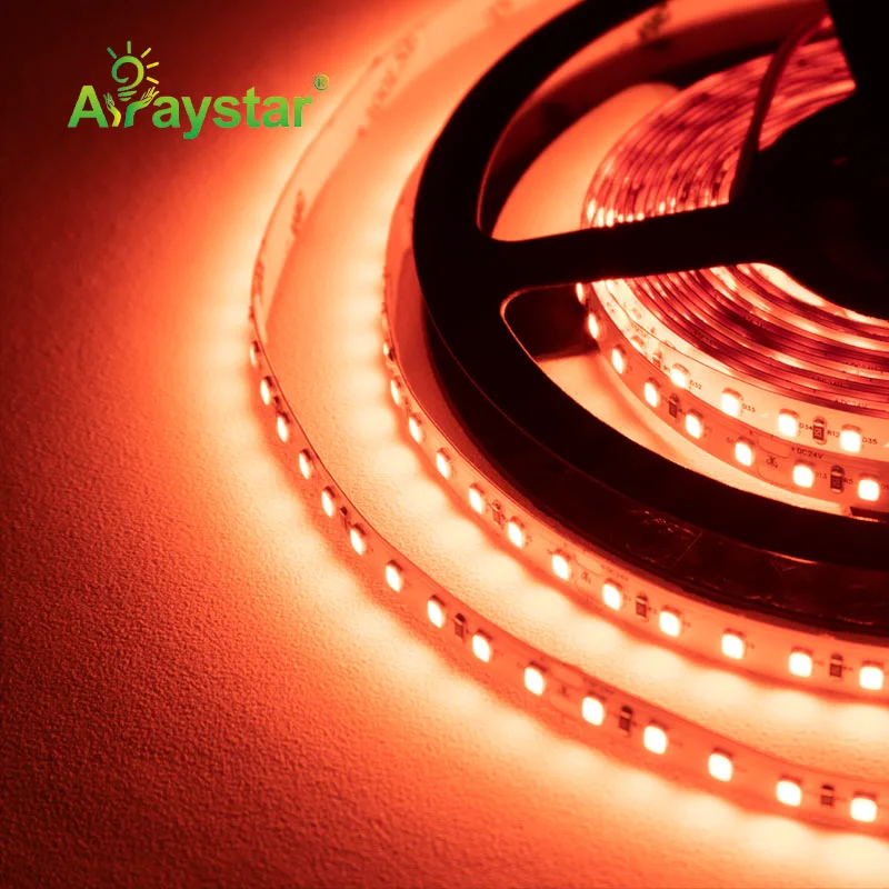 Лента неоновая 12V-9,6Вт/м 2835-120led/м оранжевый IP65 (5м/цена за 1м) Лед-рэй