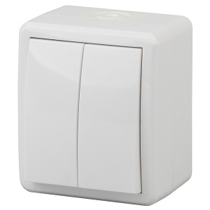 выключатель 2-кл ip54 белый эра (уп.16шт.) 11-1404-01