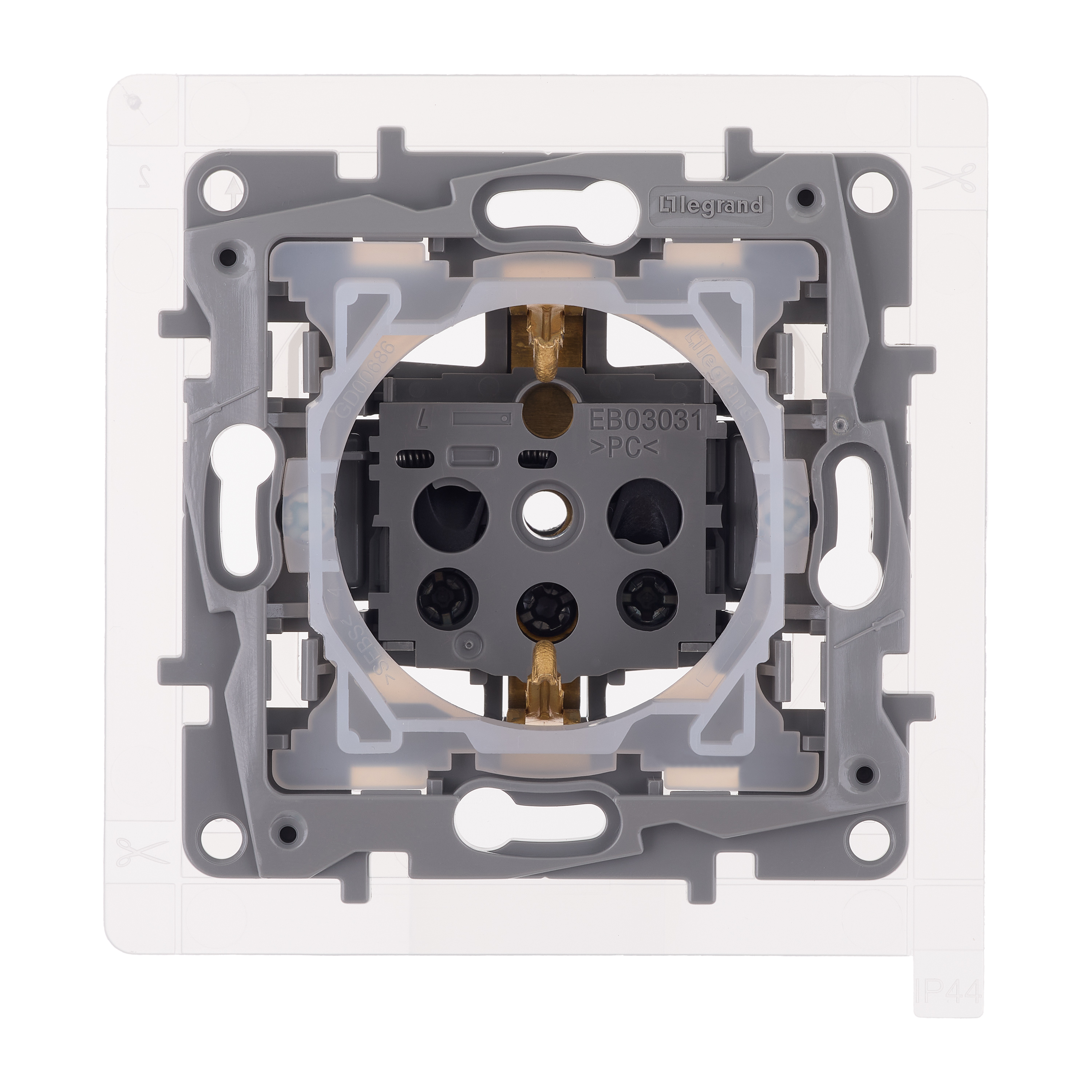 legrand etika розетка 1-я с заземлением с крышкой со шторками ip44 слоновая кость