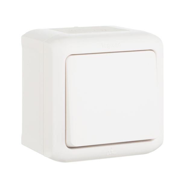 legrand quteo ip-44 выключатель 1 клавишный белый