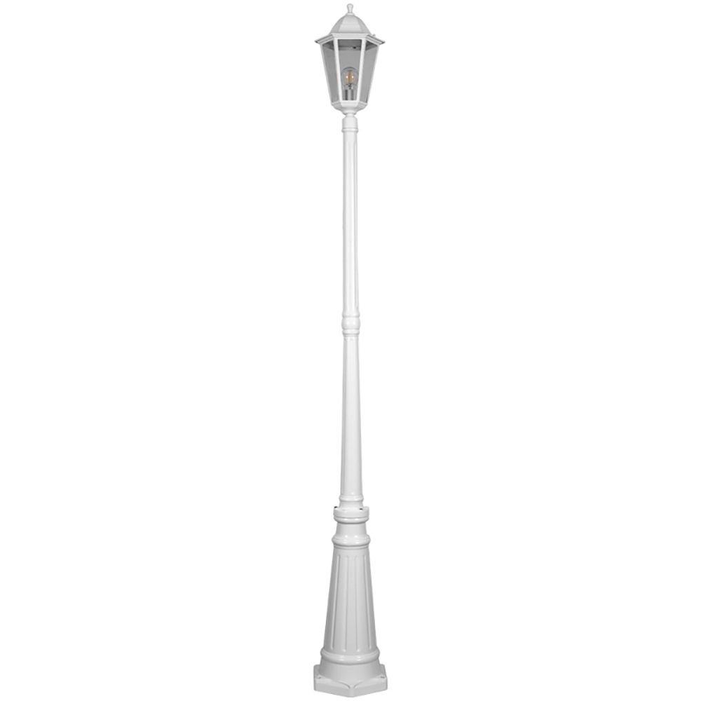 Светильник садово-парковый, 100W 230V E27 белый, 6211/PL6211