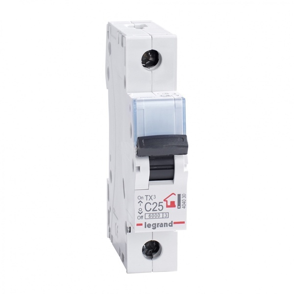 Legrand 404030 автоматический выключатель ТХ3 1P 25A 6кА тип С