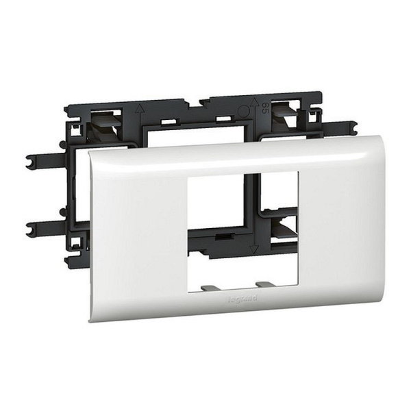 legrand мosaic 45 суппорт 1 пост (2 модуля) для кабель-каналов dlp с шириной крышки 65 мм