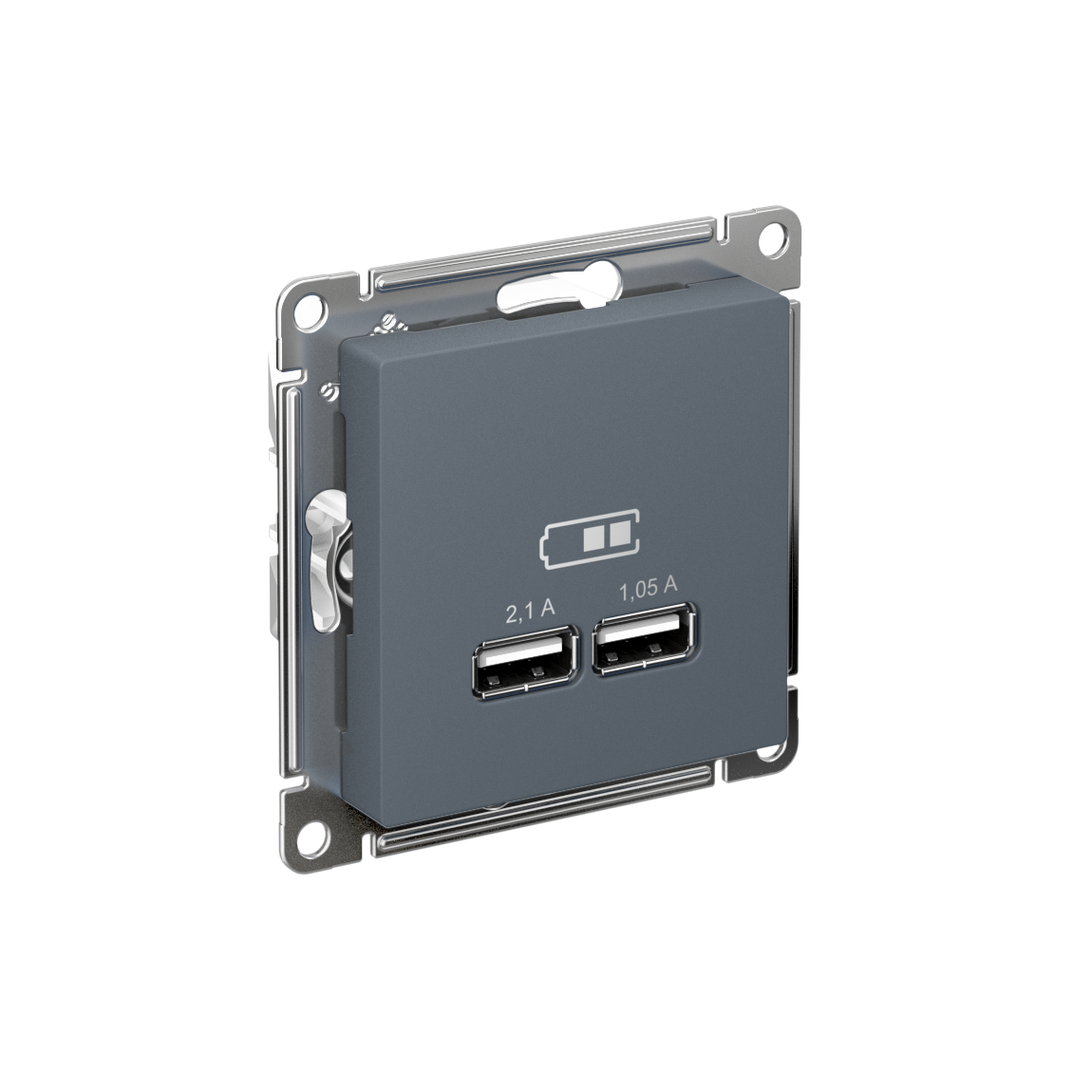 Systeme Electric ATLASDESIGN розетка USB двойная для зарядки грифель