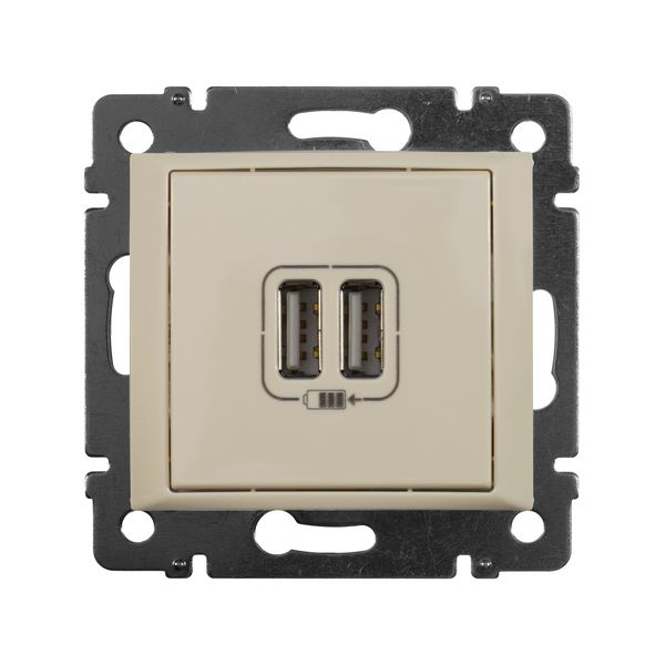 legrand valena розетка usb 2-я 1500 ма слоновая кость