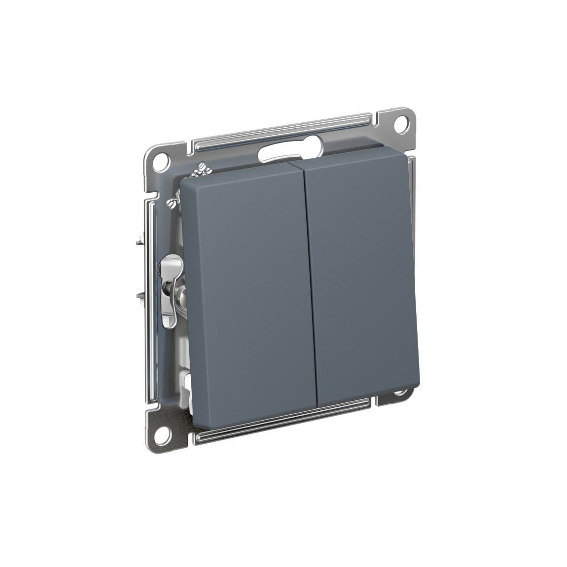systeme electric atlasdesign, выключатель 2-клавишный грифель