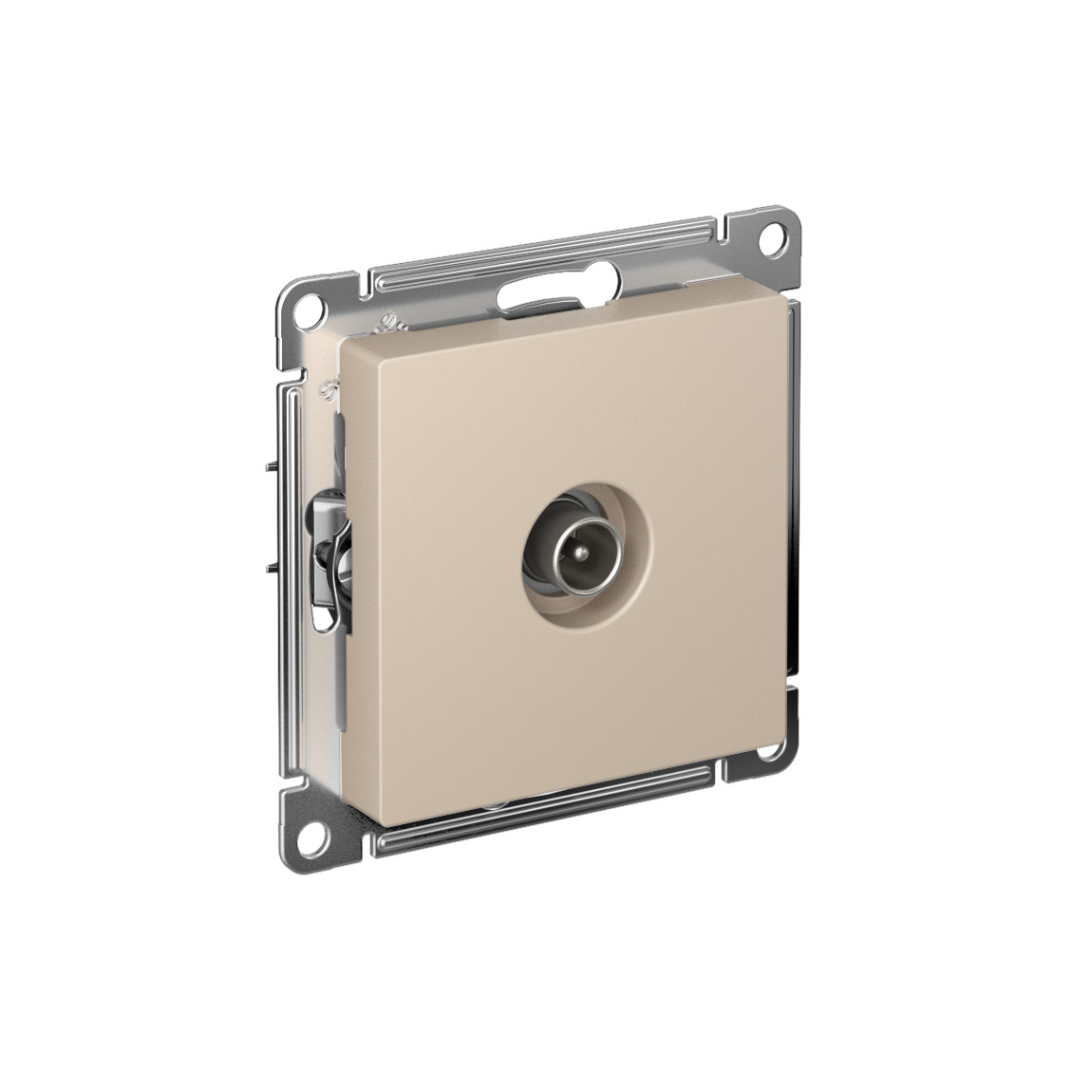 systeme electric atlasdesign розетка tv коннектор песочный
