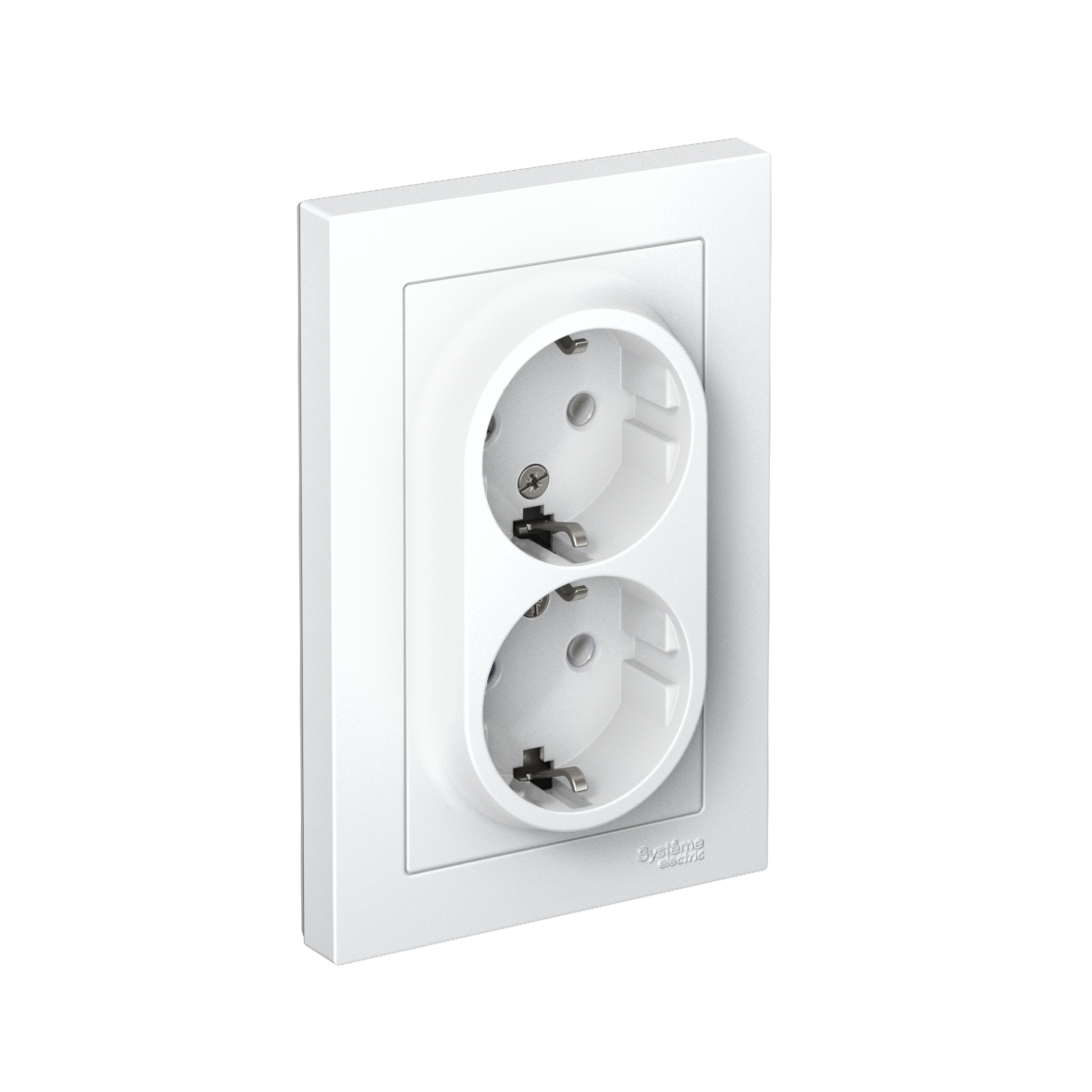 Systeme Electric ATLASDESIGN розетка 2-я с заземлением лотос