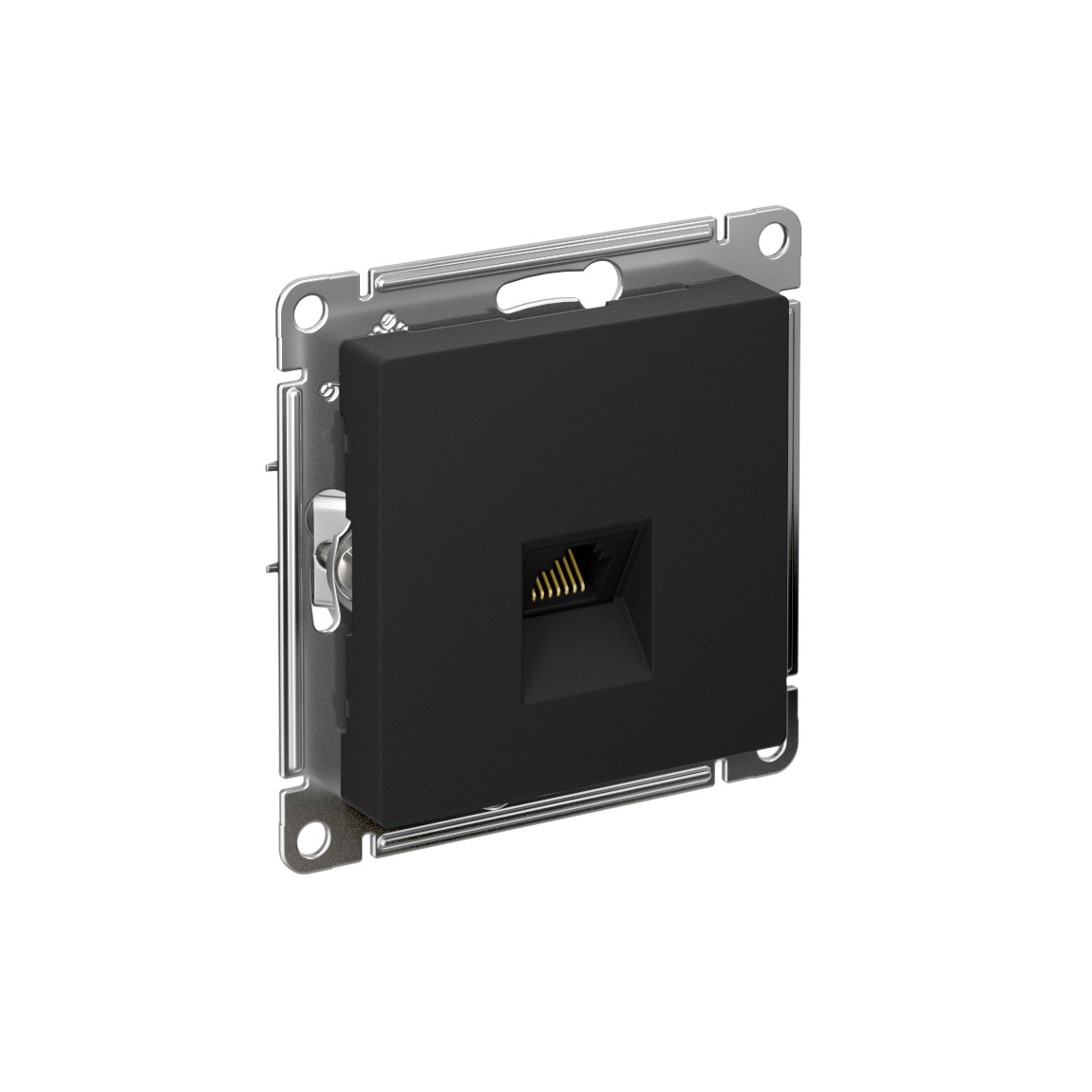 systeme electric atlasdesign розетка компьютерная 1-я rj45 5е кат. карбон atn001083