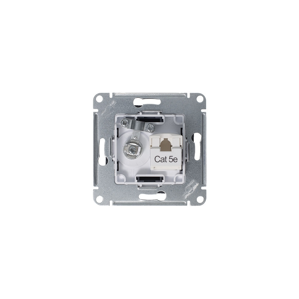 systeme electric atlasdesign розетка tv +rj45 5е кат. грифель