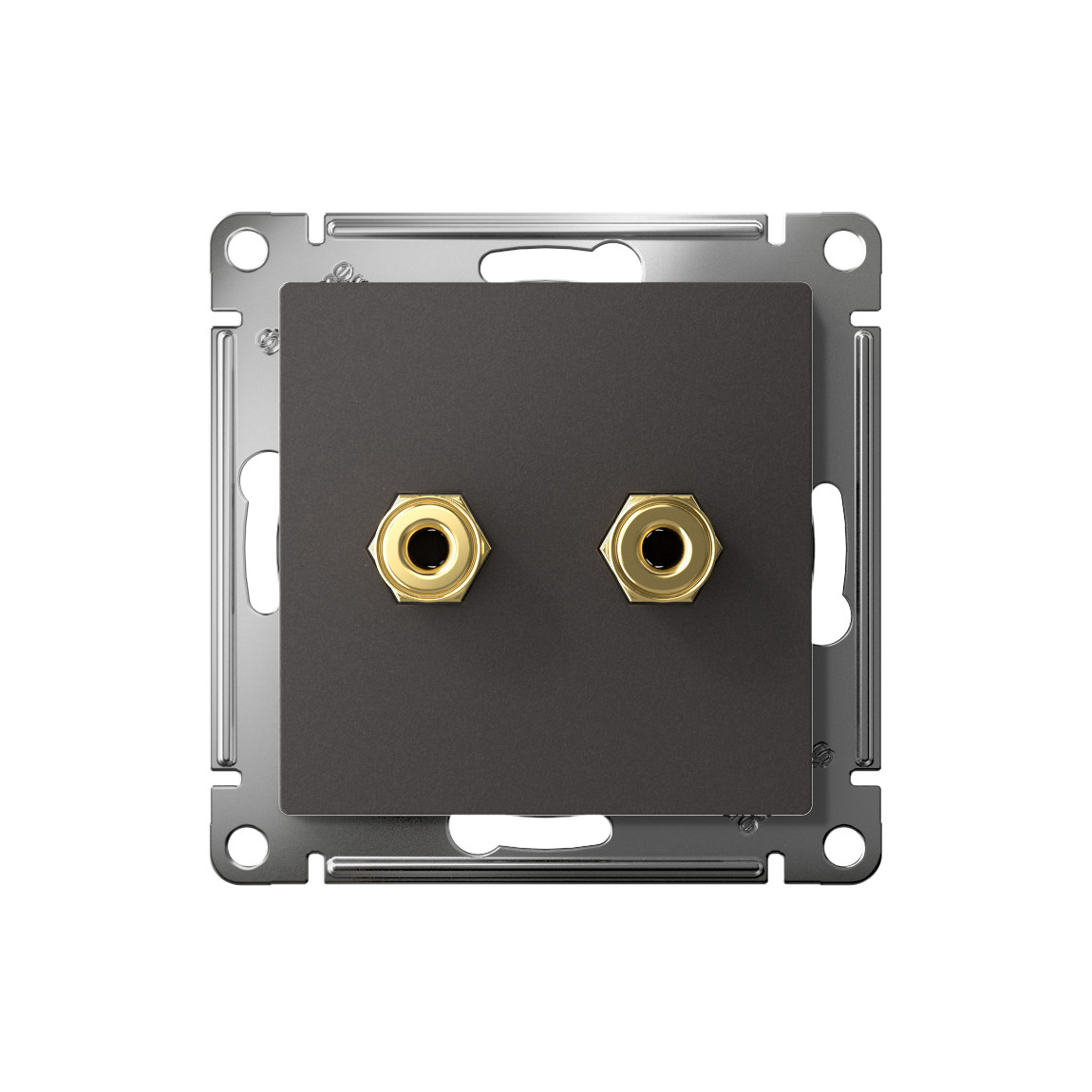 systeme electric atlasdesign розетка аудио 2-я базальт atn001487