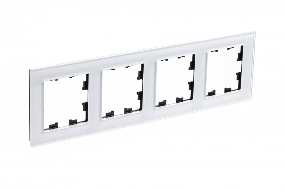 Systeme Electric ATLASDESIGN, Nature стекло рамка 4-я универсальная белый ATN320104