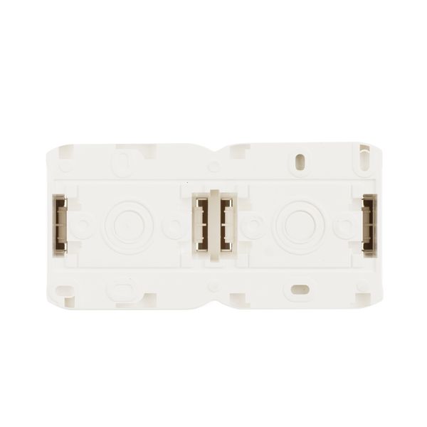 legrand quteo ip-44 розетка 2-я с заземлением с крышкой (со шторками) белая