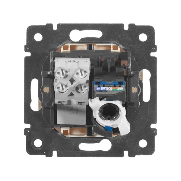 legrand valena розетка компьютерная rj-45 кат.6 utp+розетка телефонная rj-11 слоновая кость