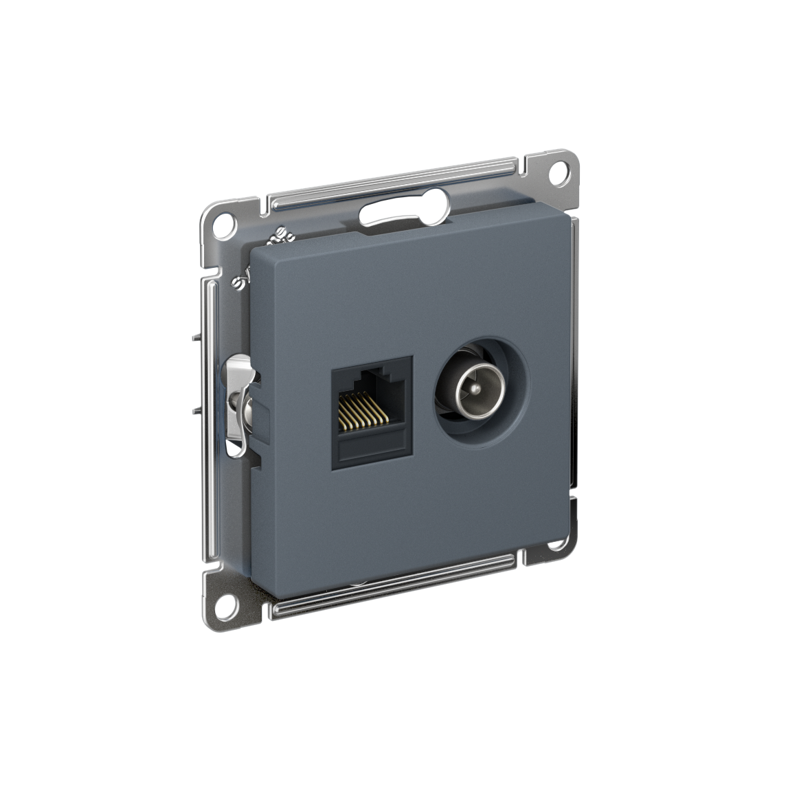 Systeme Electric ATLASDESIGN розетка TV +RJ45 5е кат. грифель