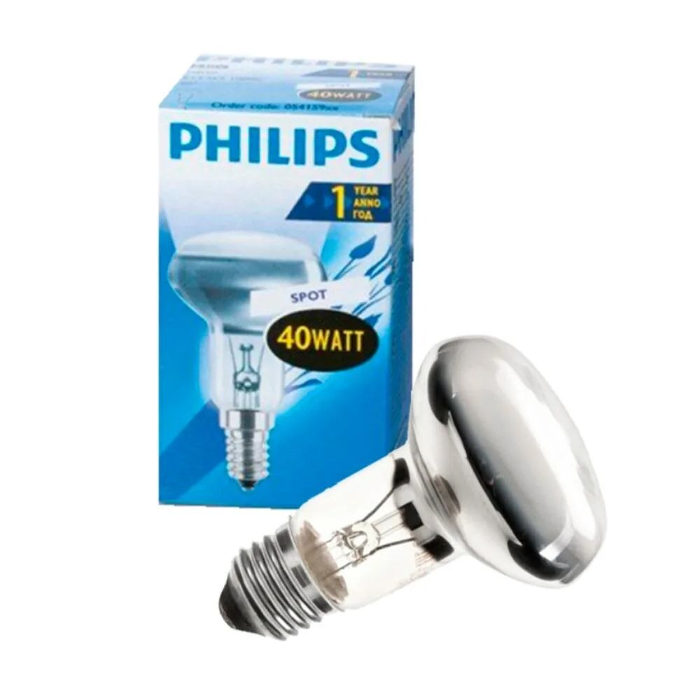 лампа зеркальная r50 e14 230v-40вт philips