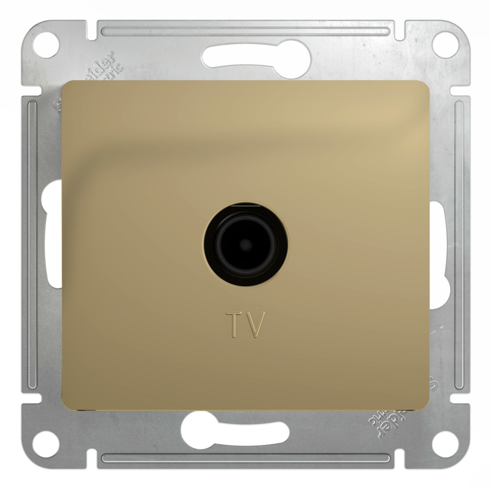 System Electric Glossa розетка TV оконечная 1dB титан