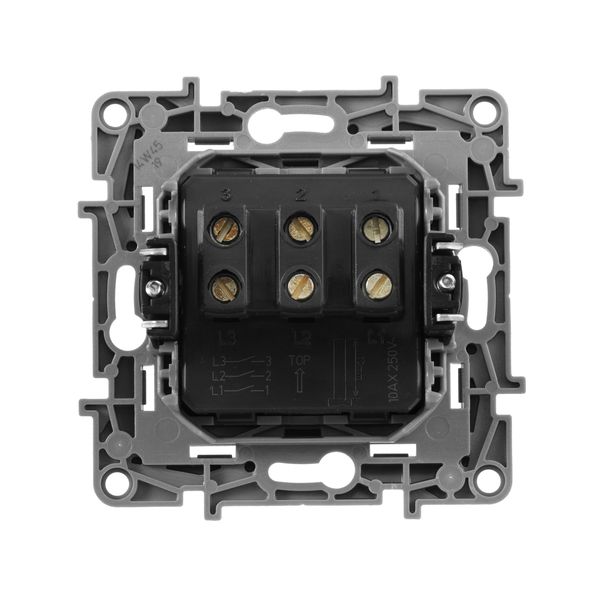 legrand etika выключатель 3 клавишный алюминий