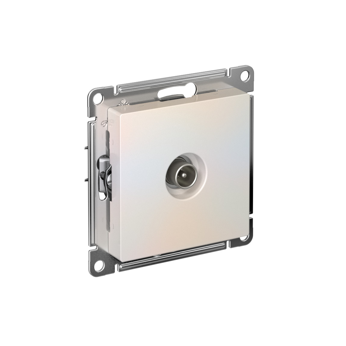 systeme electric atlasdesign розетка tv проходная 4db жемчуг