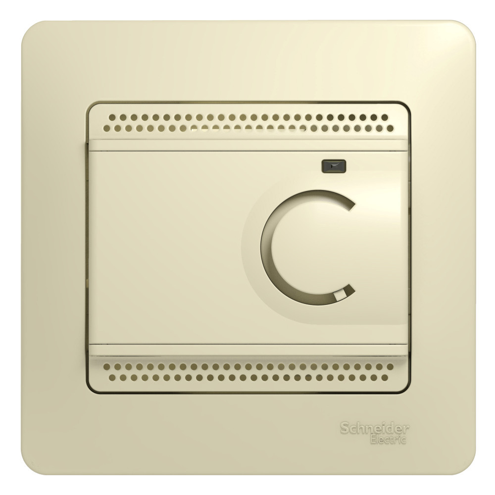 system electric glossa регулятор  для теплых полов с датчиком 10а бежевый