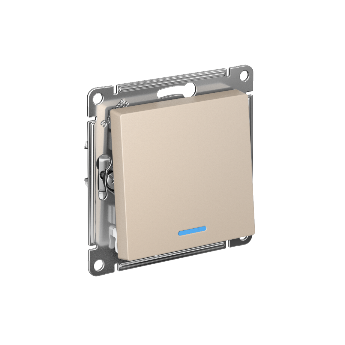 Systeme Electric ATLASDESIGN переключатель 1-клавишный с подсветкой песочный