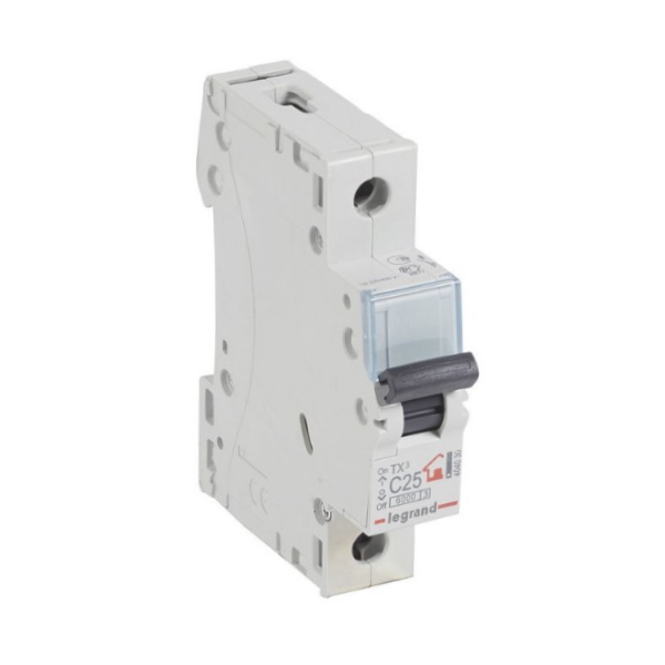legrand 404030 автоматический выключатель тх3 1p 25a 6ка тип с