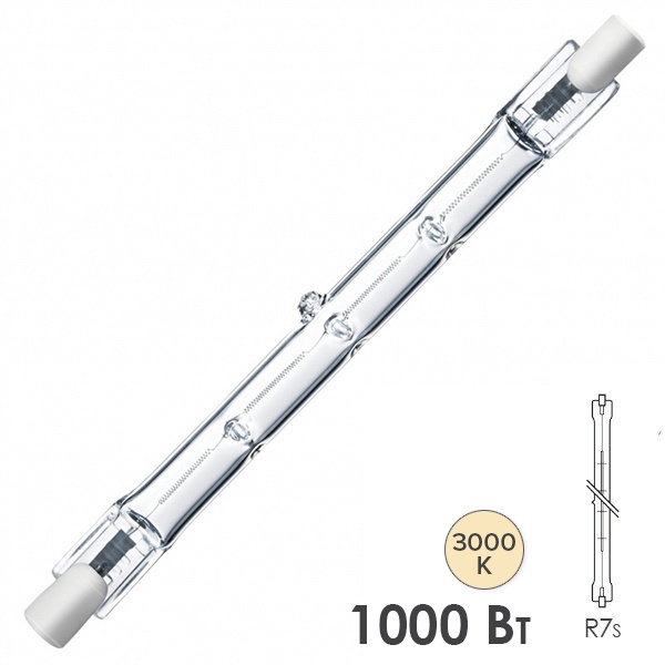 Лампа галогенная линейная HL189 R7S 1000Вт (185,7mm) Foton