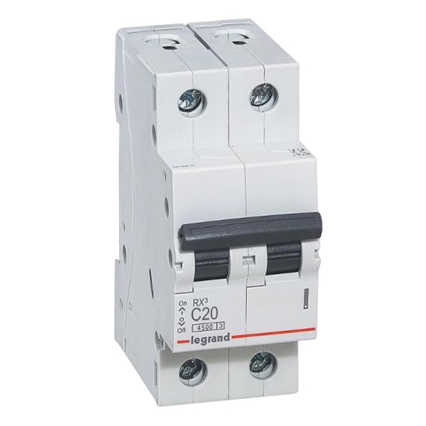 Legrand автоматический выключатель RХ3 2P 20A 4,5кА тип С