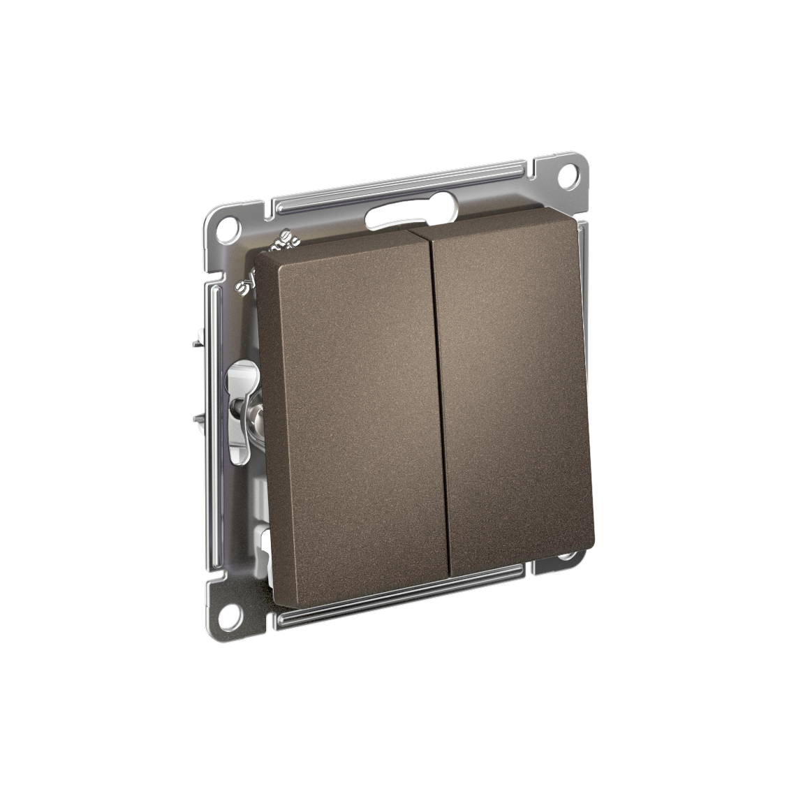 Systeme Electric ATLASDESIGN переключатель 2-клавишный мокко