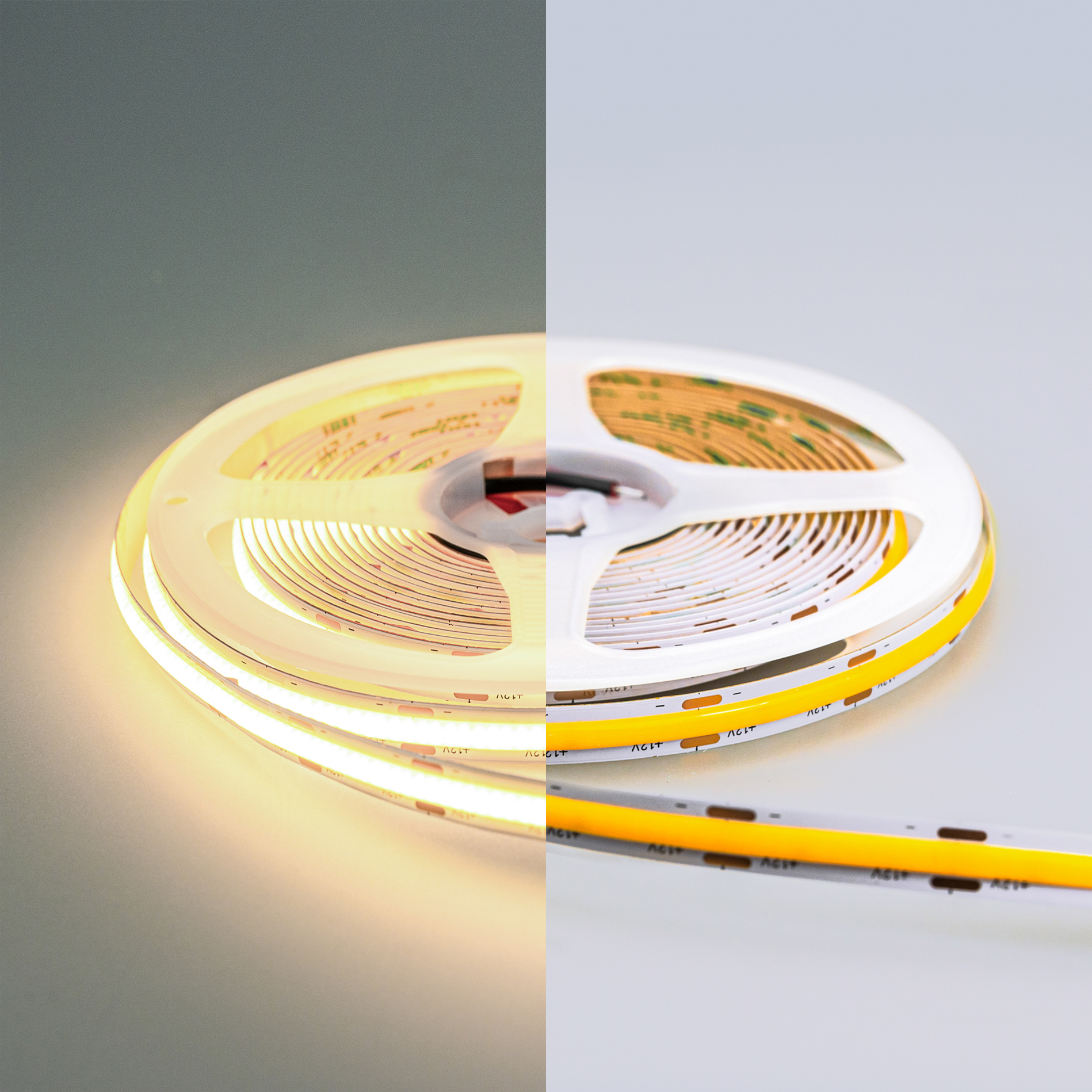 lux cob лента светодиодная открытая ip20 12v 9 вт/м 512 led/м 6000к холодная eleganz