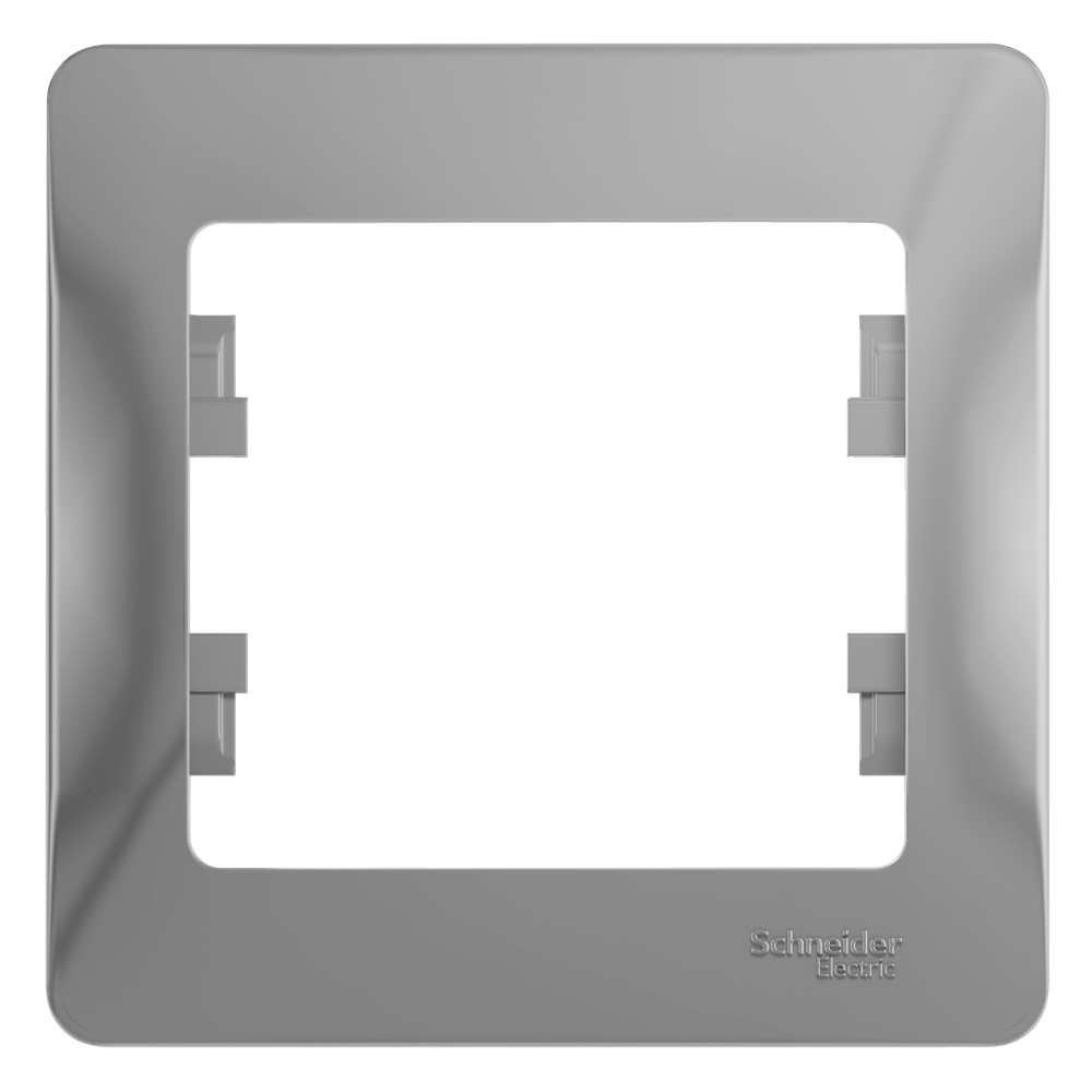 System Electric Glossa рамка 1-я универсальная алюминий