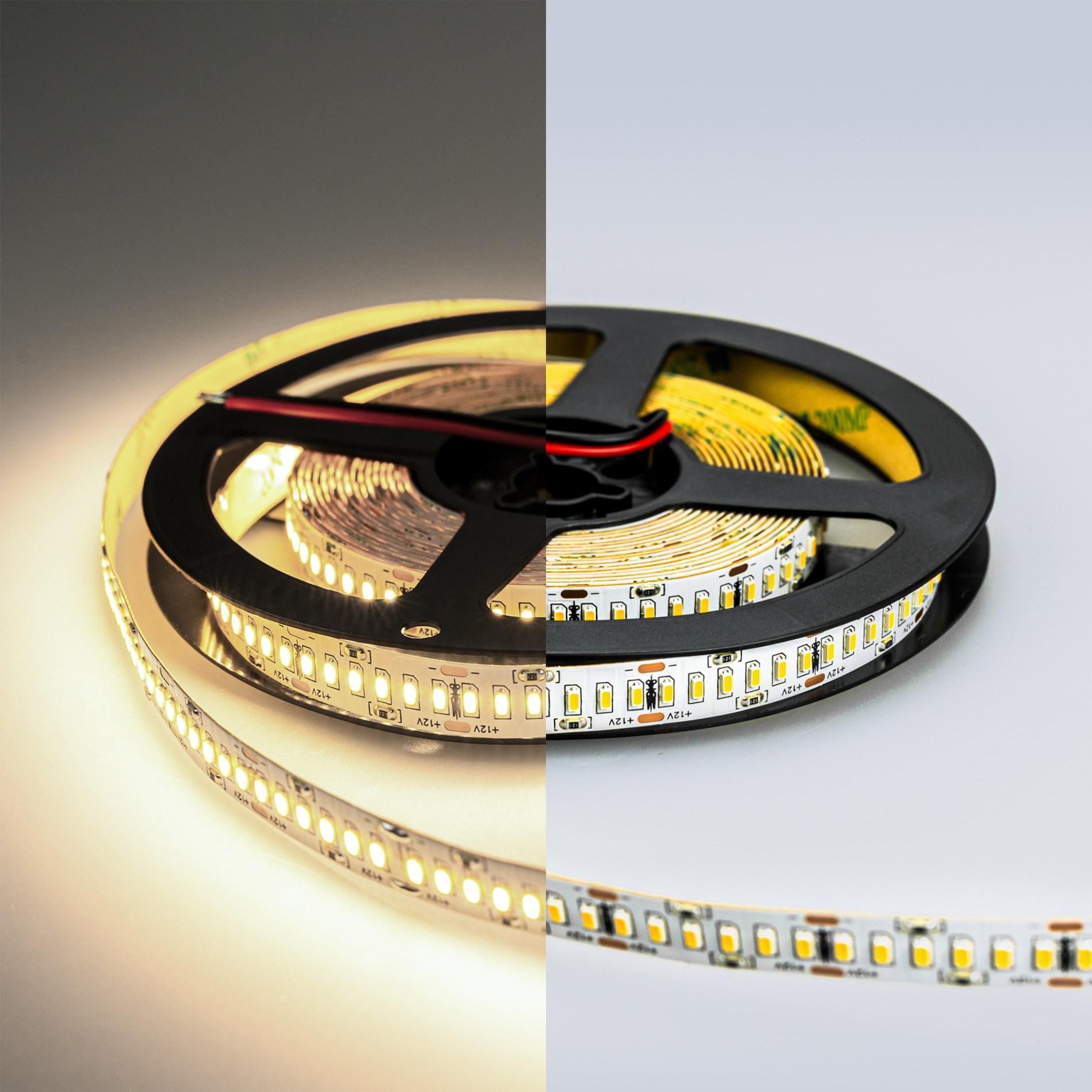 lux лента светодиодная открытая ip20 12v 24 вт/м 3014 240led/м 4500к натуральный белый eleganz (5м)